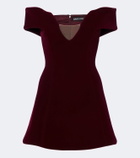 David Koma Off-shoulder velvet minidress