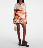 JW Anderson Printed draped miniskirt
