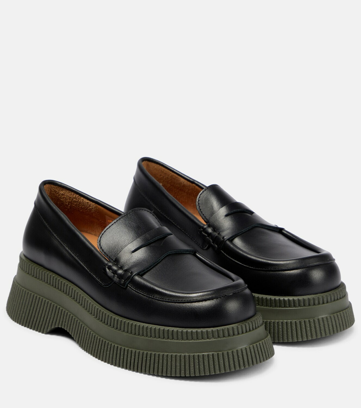 Ganni - Creepers Wallaby leather loafer GANNI