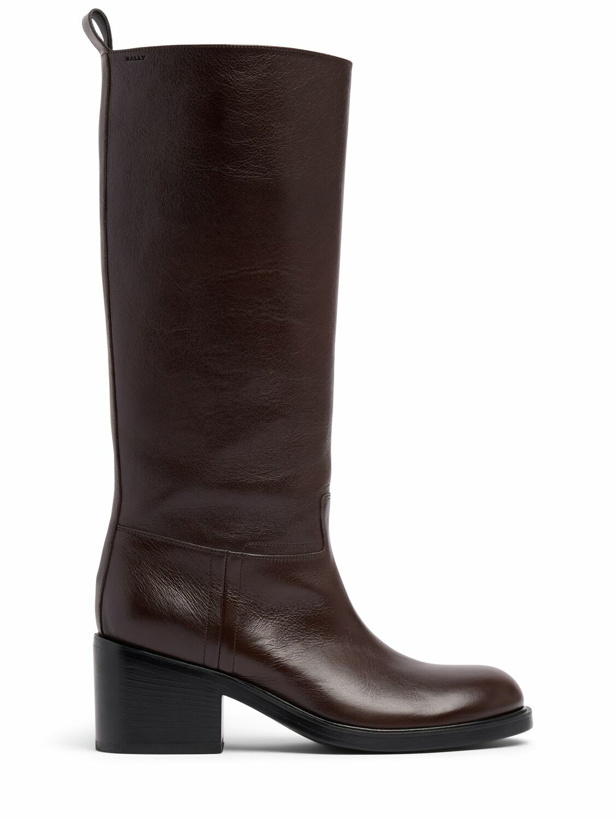 Photo: BALLY 55mm Peggy Leather Tall Boots