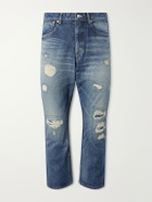Beams Plus - Straight-Leg Distressed Jeans - Blue