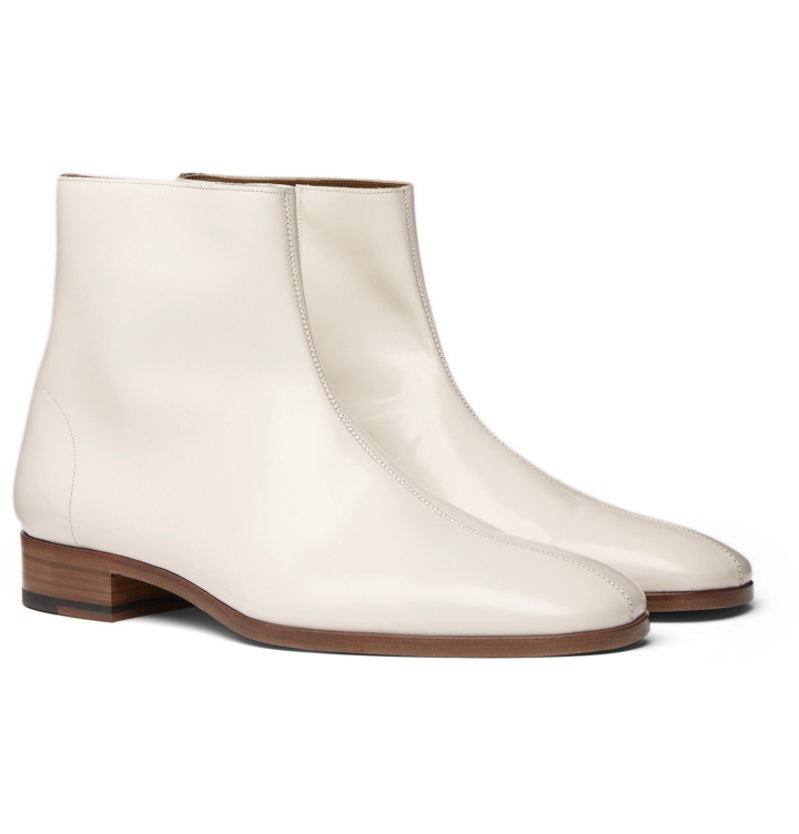 Photo: TOM FORD - Midland Patent-Leather Boots - White