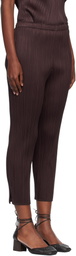 PLEATS PLEASE ISSEY MIYAKE Brown Monthly Colors July Trousers