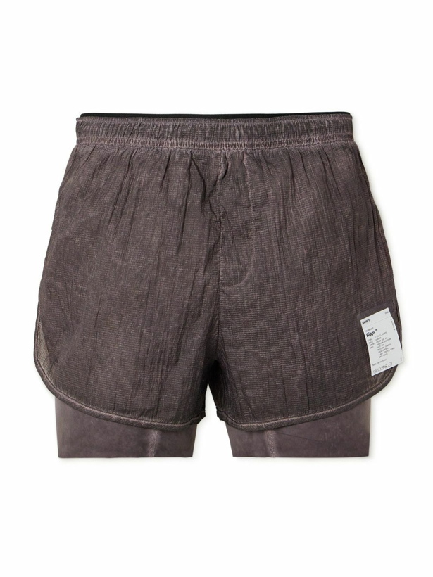 Photo: Satisfy - Straight-Leg Layered Rippy™ and Justice™ Shorts - Brown
