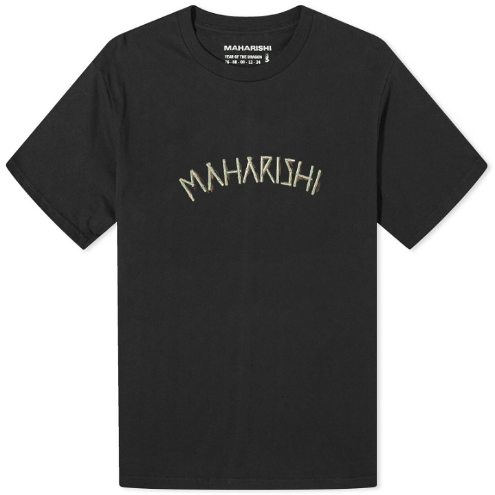 Photo: Maharishi Men's Bamboo Organic T-Shirt in Black