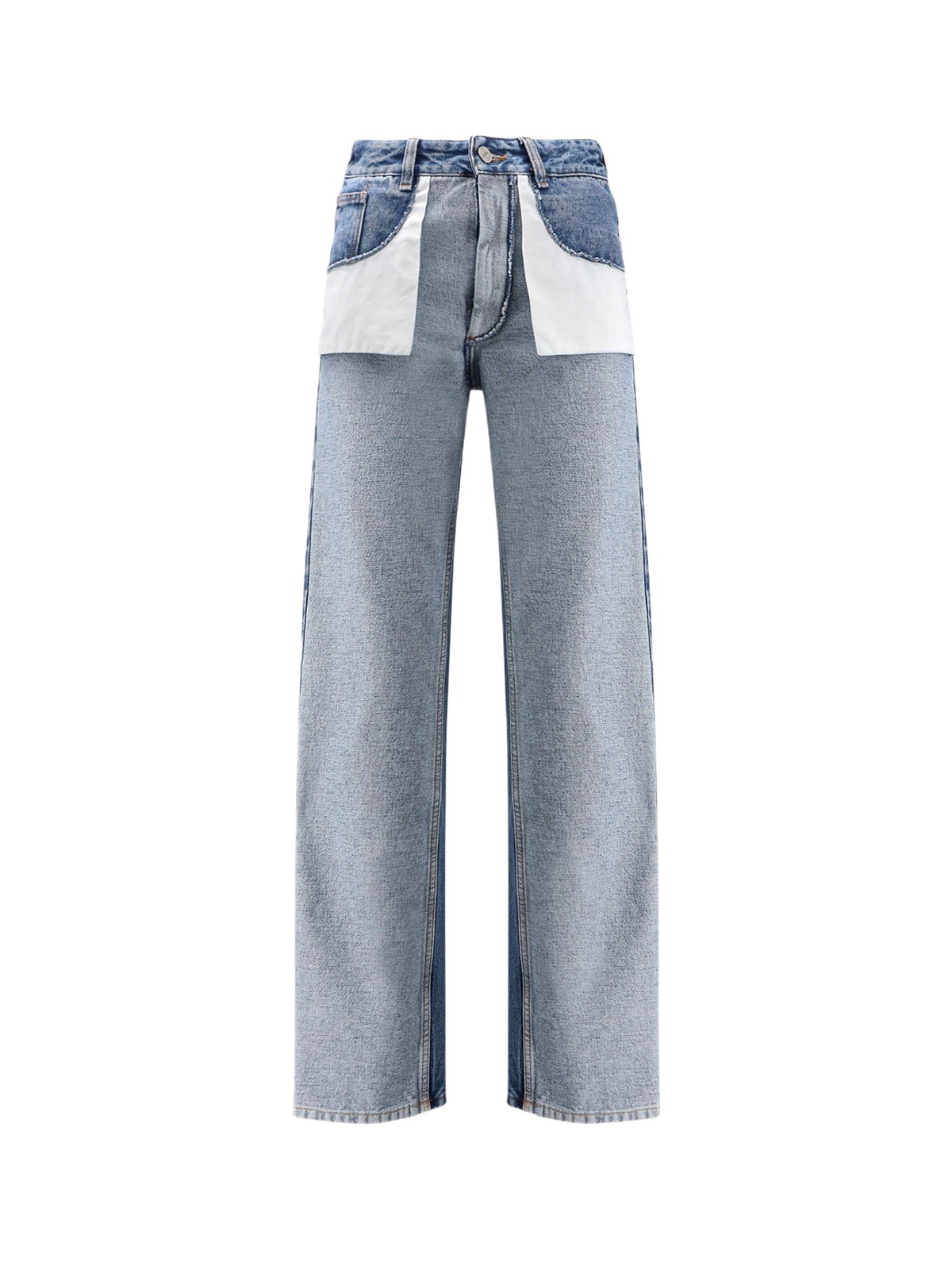 MM6 Blue Pintuck Flared Jeans メゾンマルジェラ MM6 Maison Margiela Blue Pintuck Flared Jeans MM6 Maison