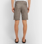 Massimo Alba - Watercolour-Dyed Cotton-Corduroy Shorts - Gray