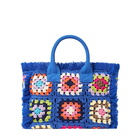 MC2 Saint Barth Colette Blue Crochet Handbag