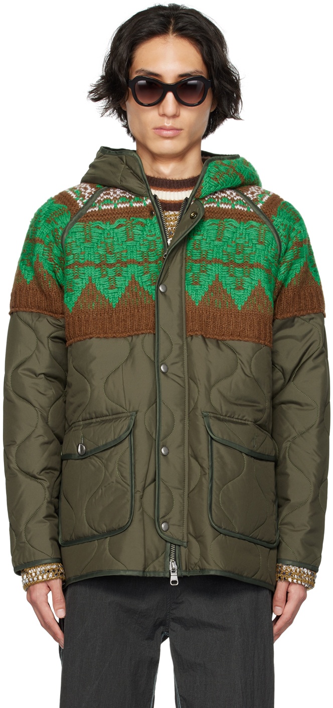 Andersson Bell Khaki Quilted Jacket Andersson Bell