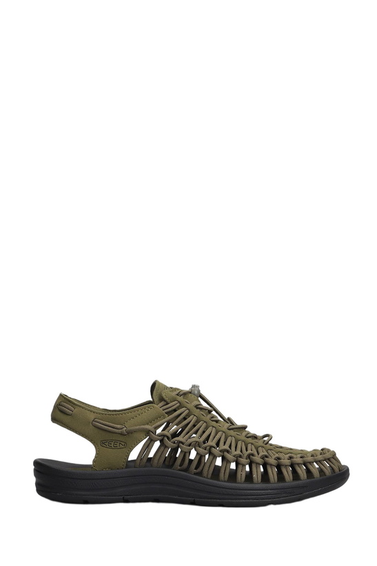 Photo: Keen Uneek M Sandals In Green Suede And Fabric