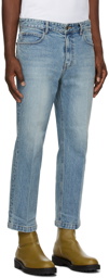 Solid Homme Semi-Wide Cropped Jeans