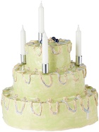 NIKO JUNE SSENSE XX Green Large Birthday Cake Candle Holder