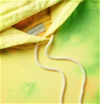 John Elliott - Beach Tie-Dyed Loopback Cotton-Jersey Hoodie - Yellow