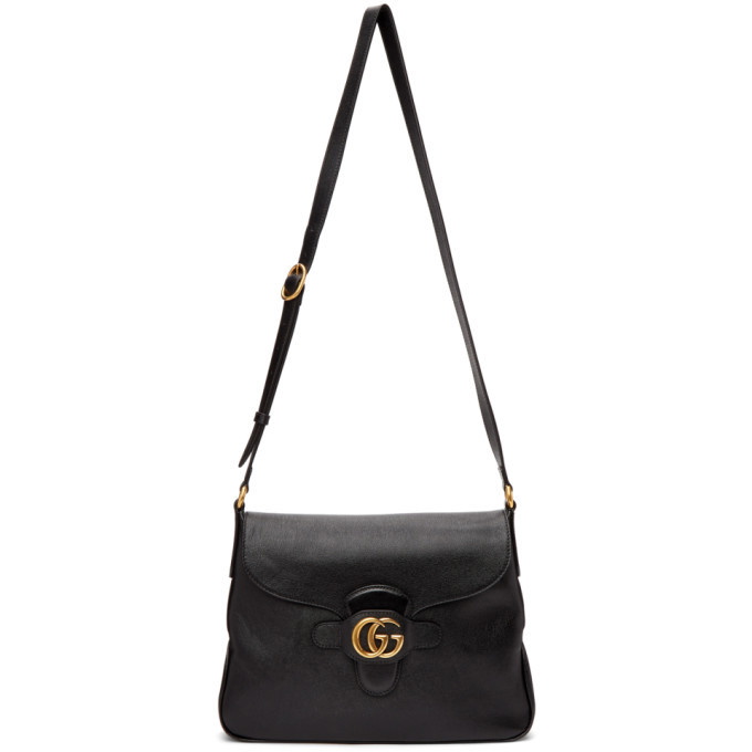 Gucci GG Star Medium Shoulder Bag in Black