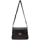 Gucci Black Medium GG Dahlia Messenger Bag
