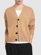 AMI PARIS Adc Logo Wool Cashmere Cardigan