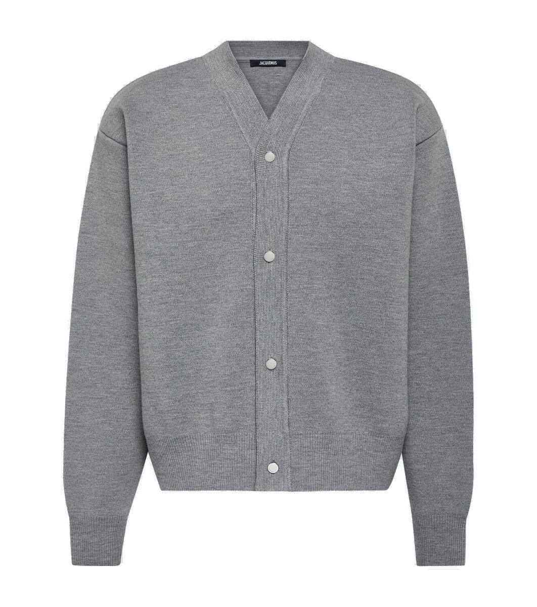 Jacquemus Ribbed-knit wool-blend cardigan Jacquemus