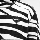 F.C. Real Bristol Men's Zebra Fleece Pull Over Jacket in Black