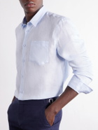 Vilebrequin - Caroubis Woven Linen Shirt - Blue