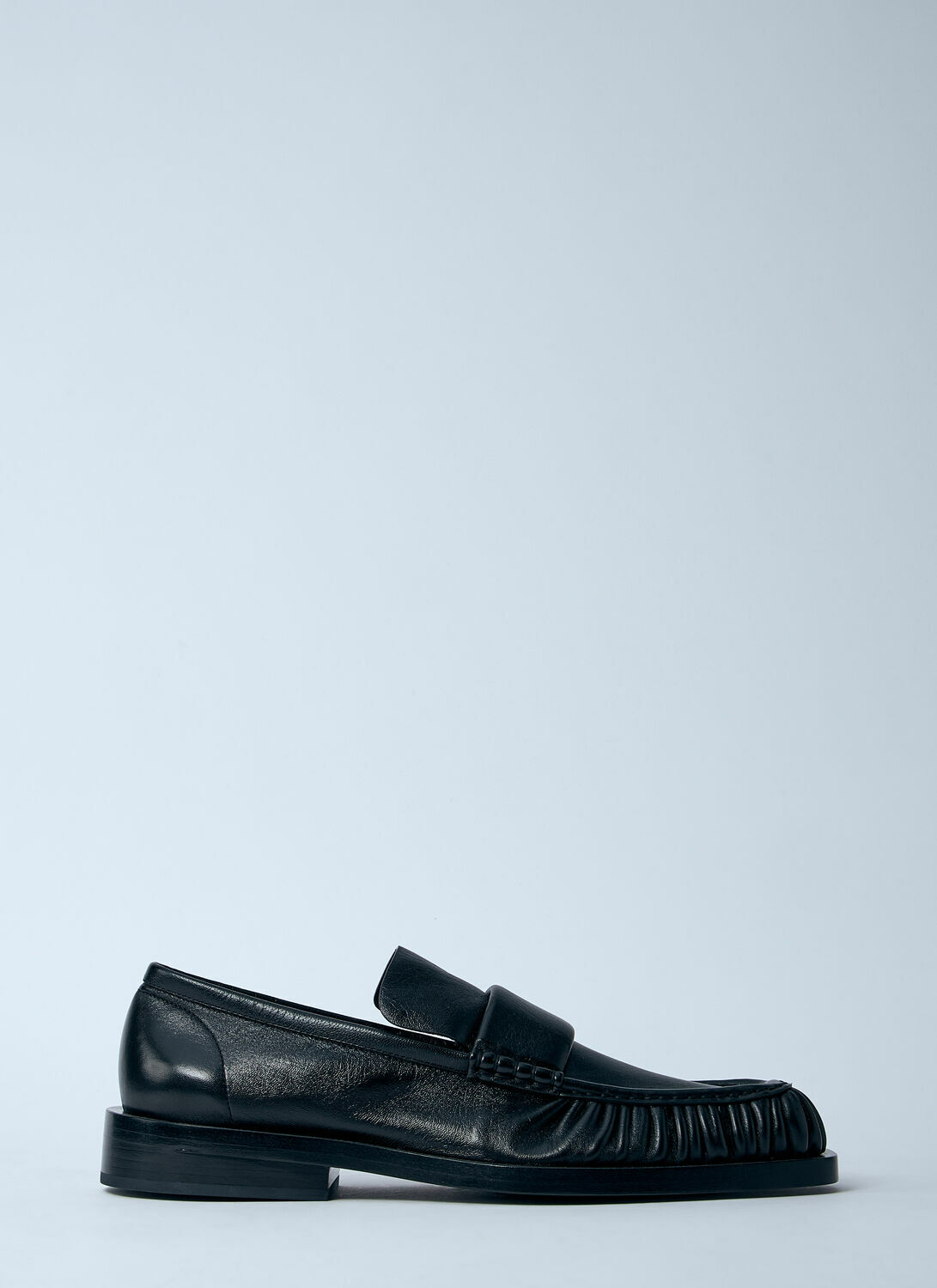 Jil Sander Ruched Leather Loafers