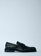 Jil Sander Ruched Leather Loafers