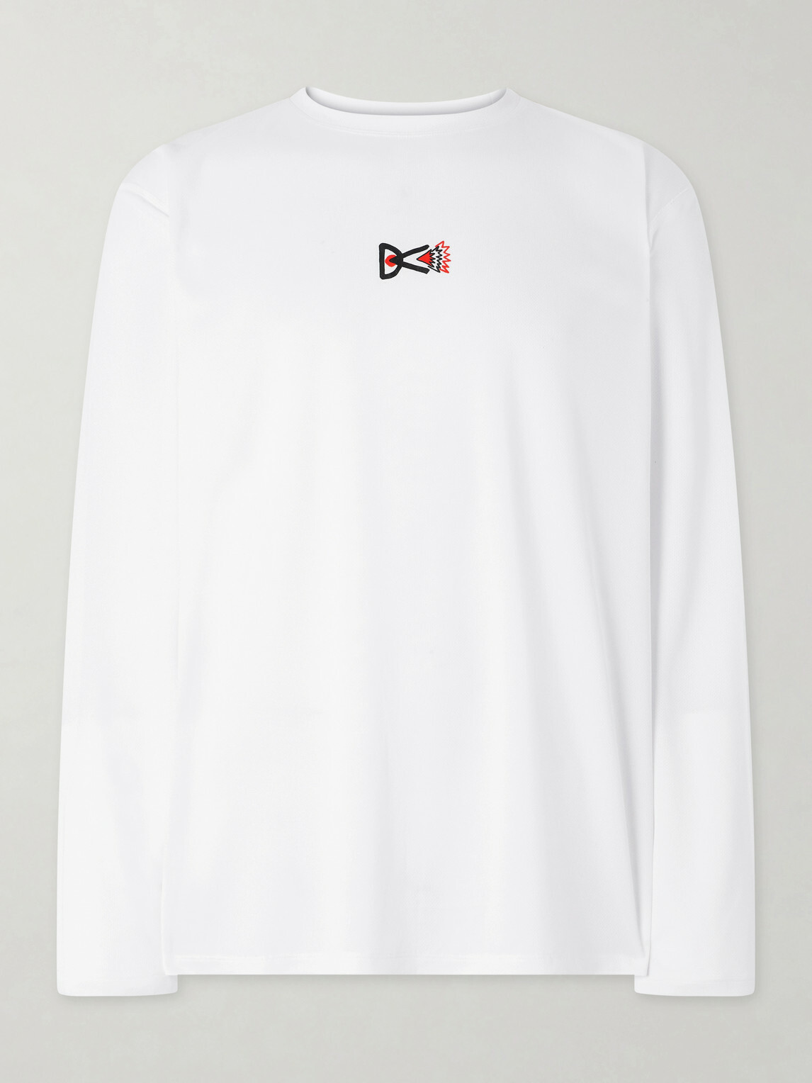 DISTRICT VISION - Logo-Printed Mesh T-Shirt - White