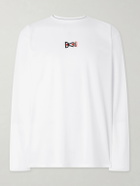 DISTRICT VISION - Logo-Printed Mesh T-Shirt - White