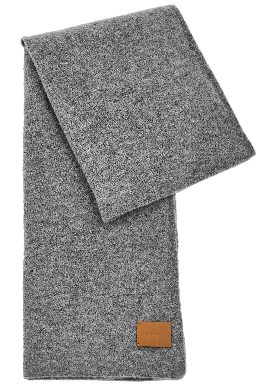 Vince Bouclé Merino-blend Scarf - Grey - One Size