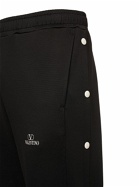 VALENTINO - Logo Cotton Blend Jersey Sweatpants