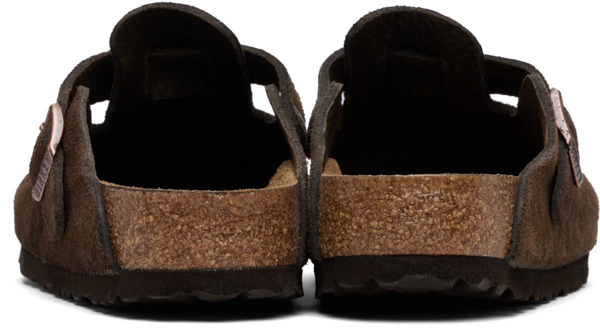 Birkenstock Brown Regular Boston Soft Footbed Slip-on Loafers