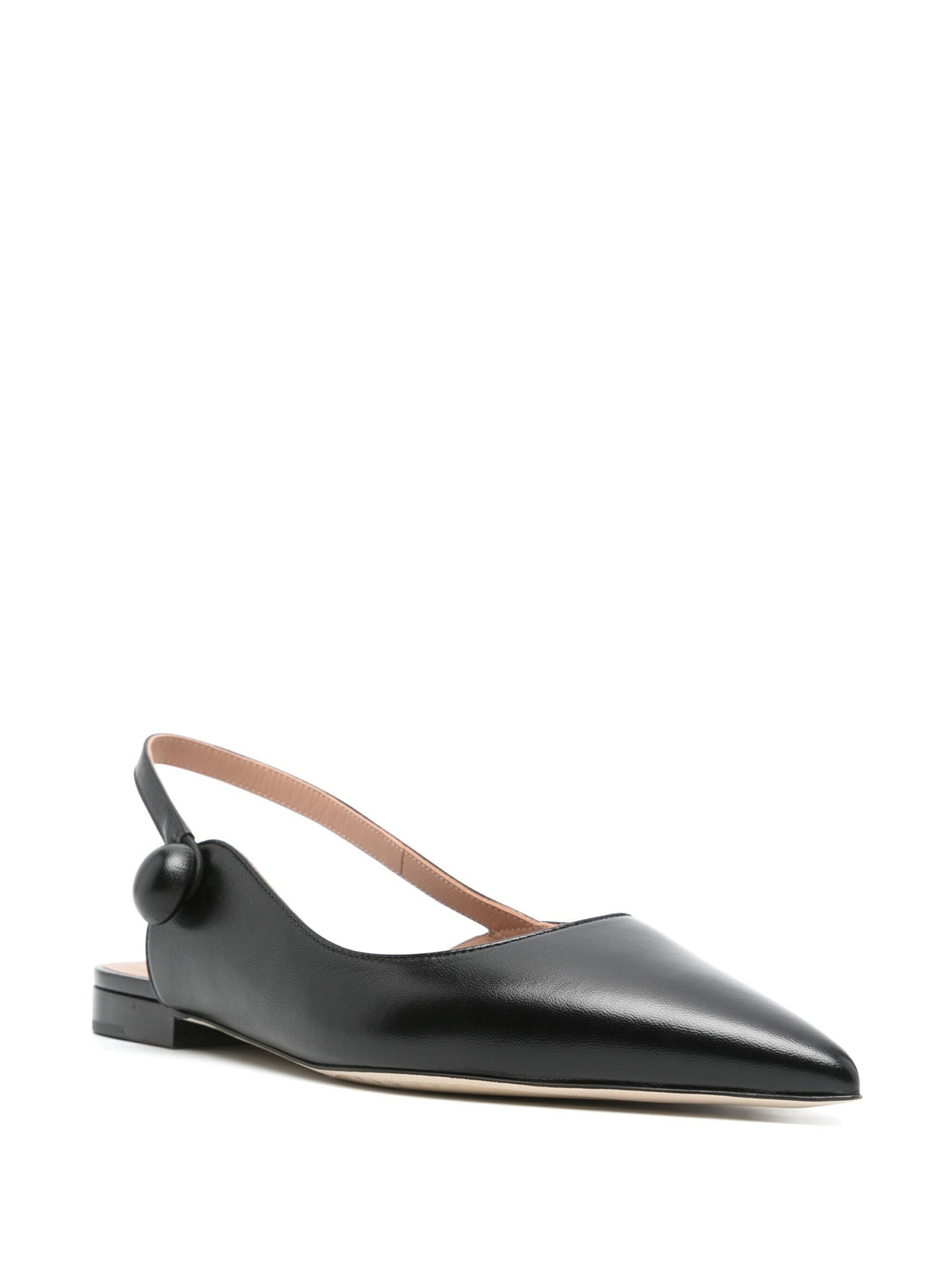 Malone Souliers Palmer 10 Flat Sling Back in Black
