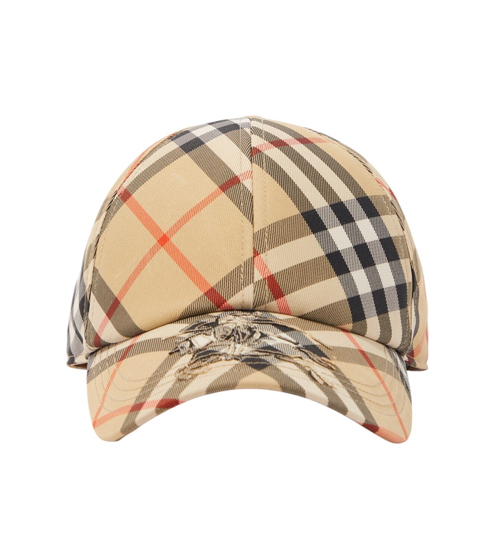 Photo: Burberry Burberry Check twill baseball cap