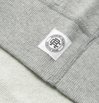 Reigning Champ - Slim-Fit Logo-Print Mélange Loopback Cotton-Jersey Sweatshirt - Gray