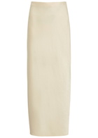 Vince Satin Maxi Skirt Cream