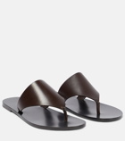 The Row - Avery leather thong sandals