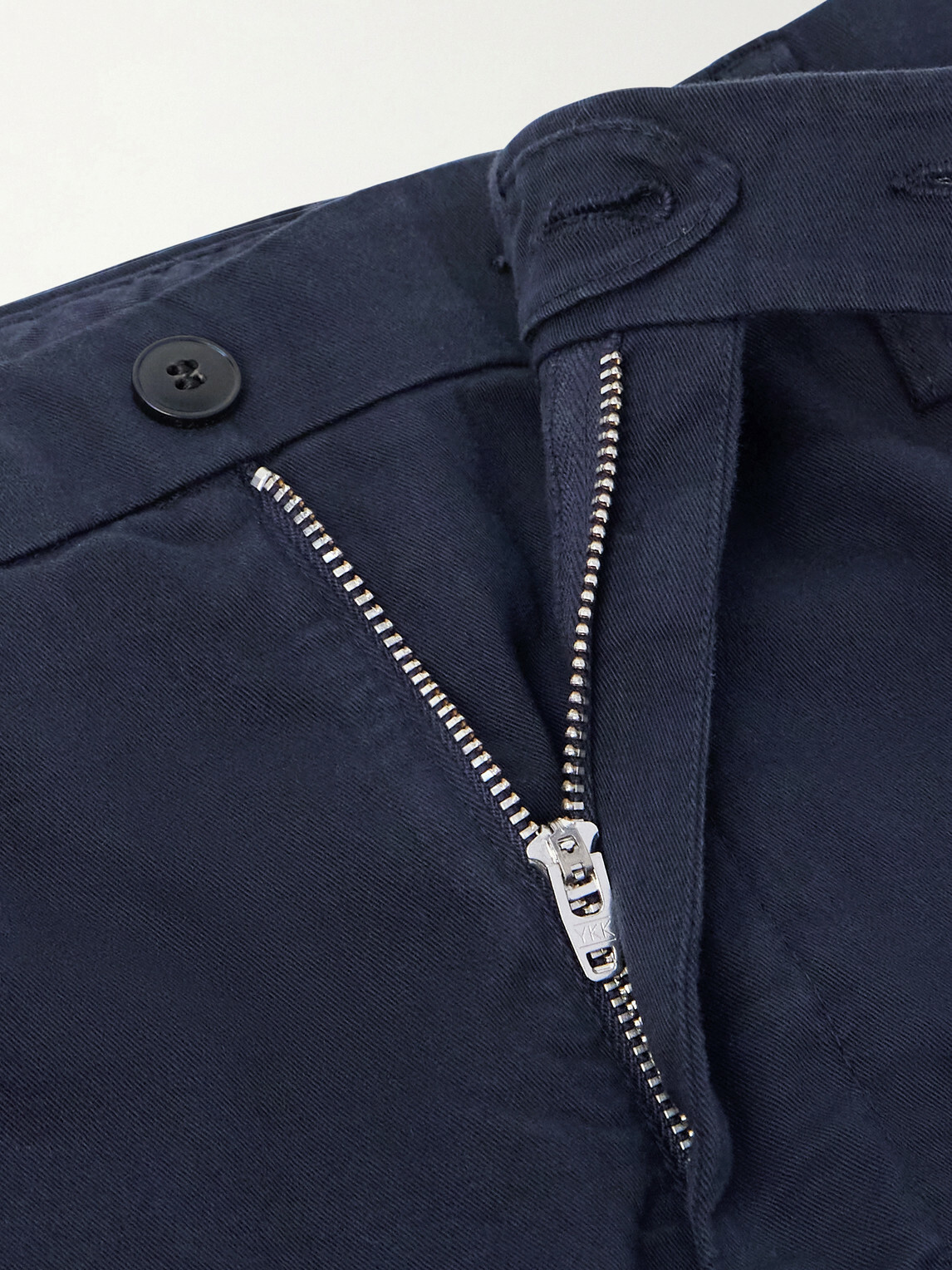 Canali - Slim-Fit Tapered Cotton-Blend Twill Chinos - Blue