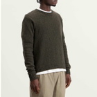 Folk Men's Chain Crew in Dark Olive