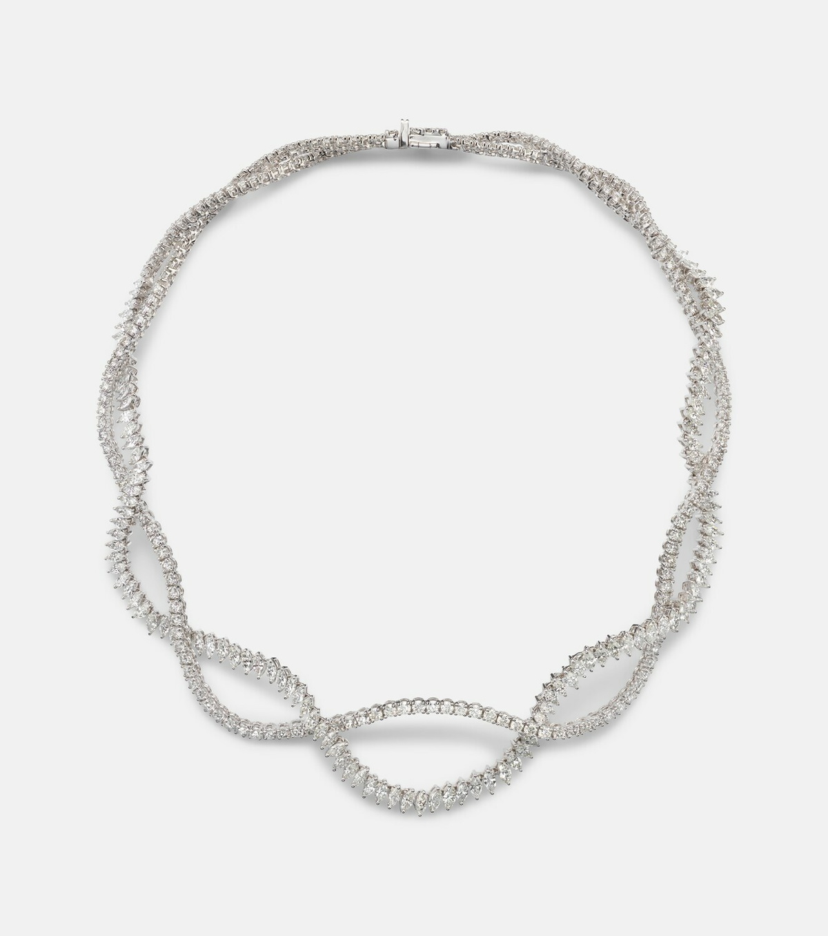 Yeprem Y-Couture 18kt white gold necklace with diamonds