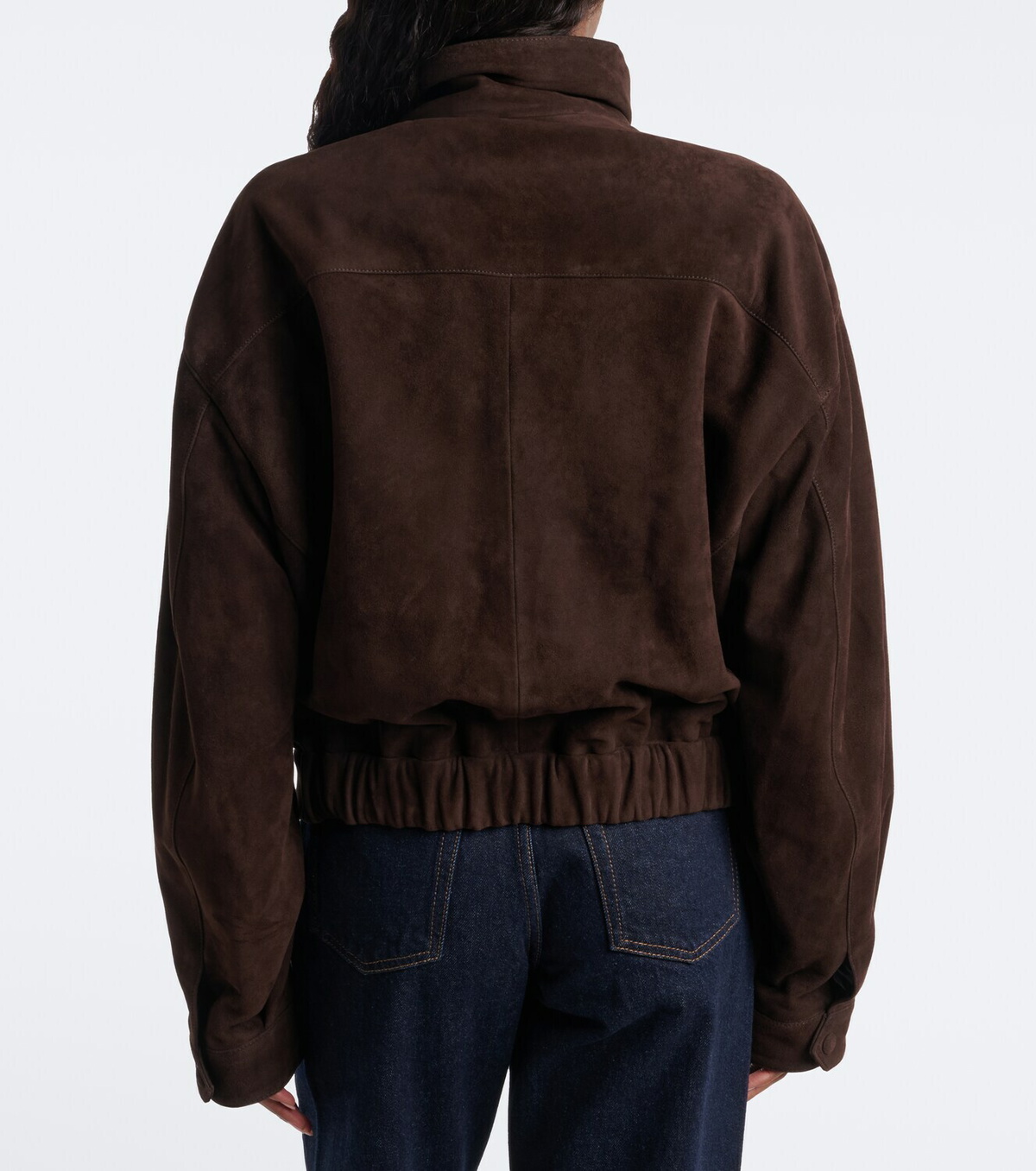 Nour Hammour Suede blouson jacket