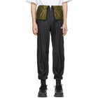 D.Gnak by Kang.D Black Waist Flap Lounge Pants