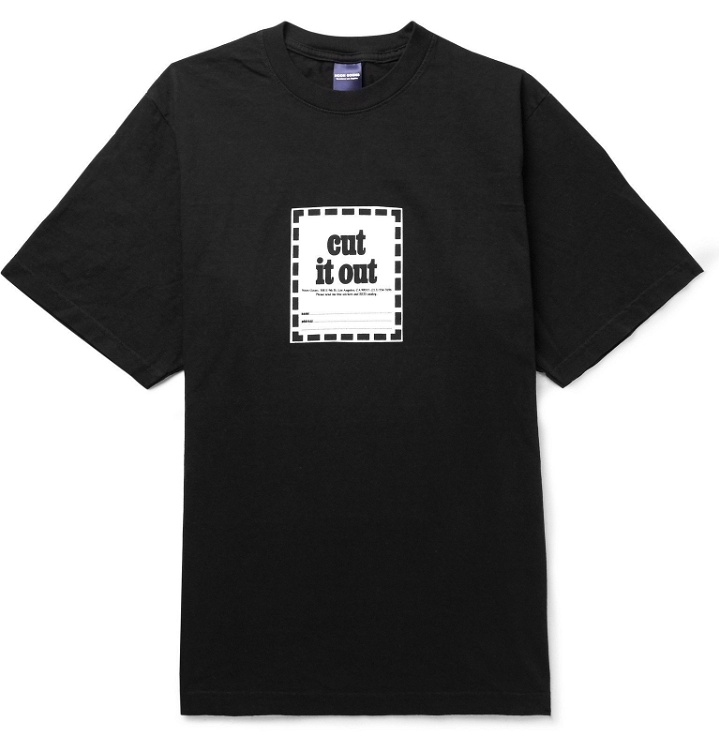 Photo: Noon Goons - Printed Cotton-Jersey T-Shirt - Black