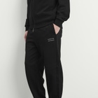 Moncler Men's Stripe Logo Sweatpants in Black