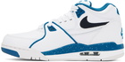 Nike White & Blue Air Flight 89 Sneakers