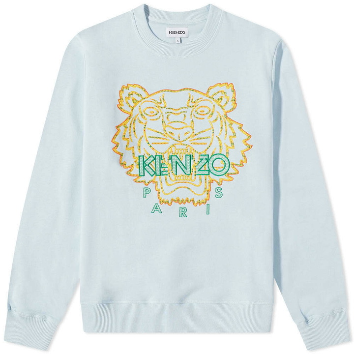 Photo: Kenzo Men's Actua Summer Original Crew Sweat in Light Blue