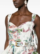 ZIMMERMANN - Floral Print Linen And Silk Blend Mini Dress