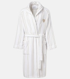 Brunello Cucinelli Striped cotton terry bathrobe