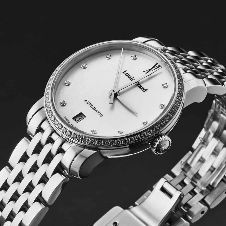Louis Erard Excellence Automatic Diamond White Dial Ladies Watch 68235SE14.BMA34