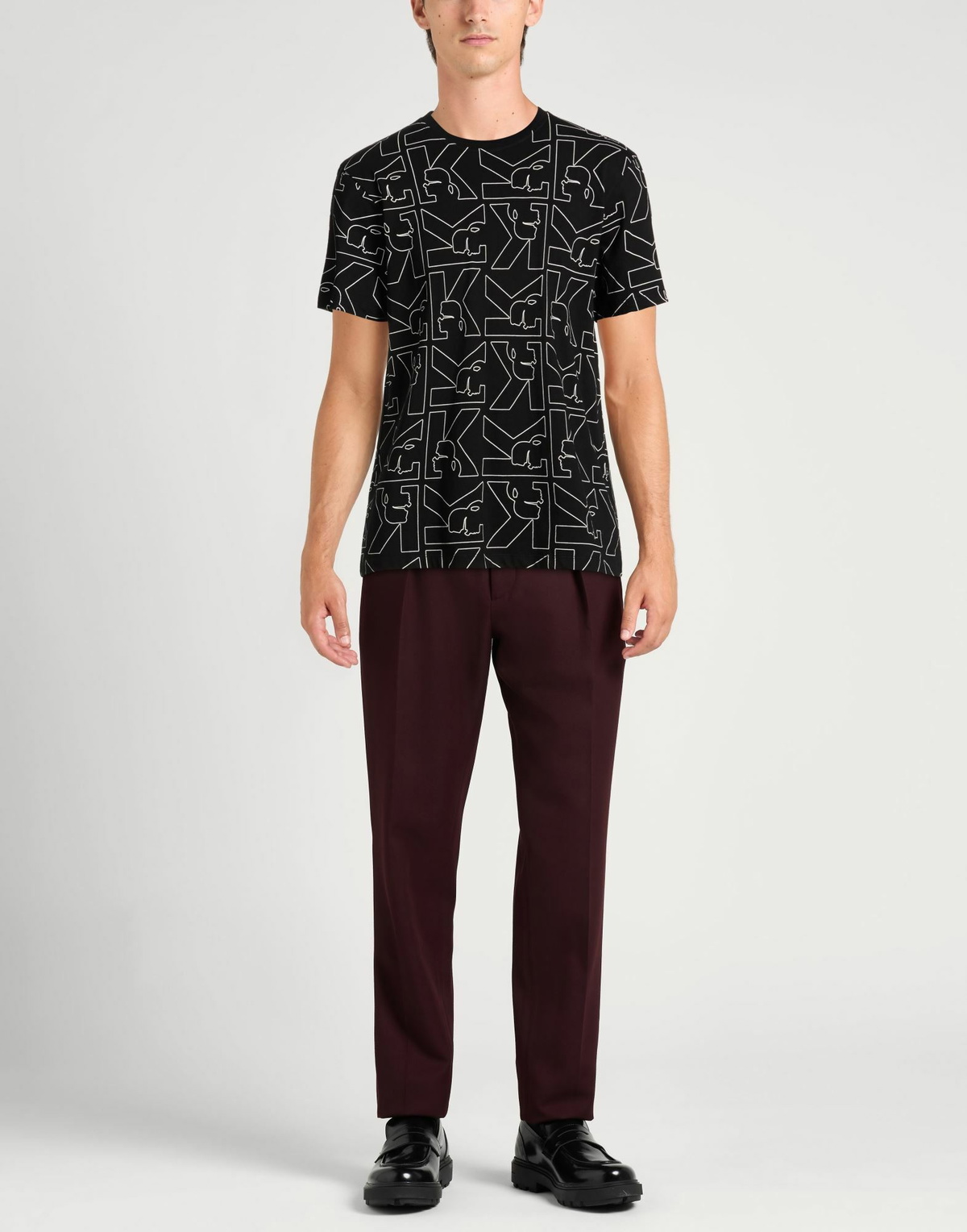 Karl Lagerfeld Mens T-shirt in Black
