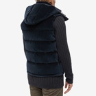 Moncler Men's Vexin Velvet Gilet in Navy