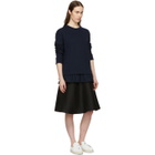 Cedric Charlier Navy Frill Sweatshirt